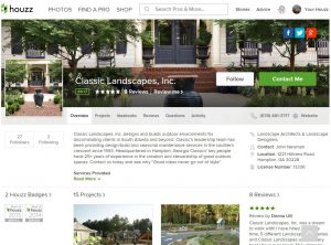 Houzz home page screenshot